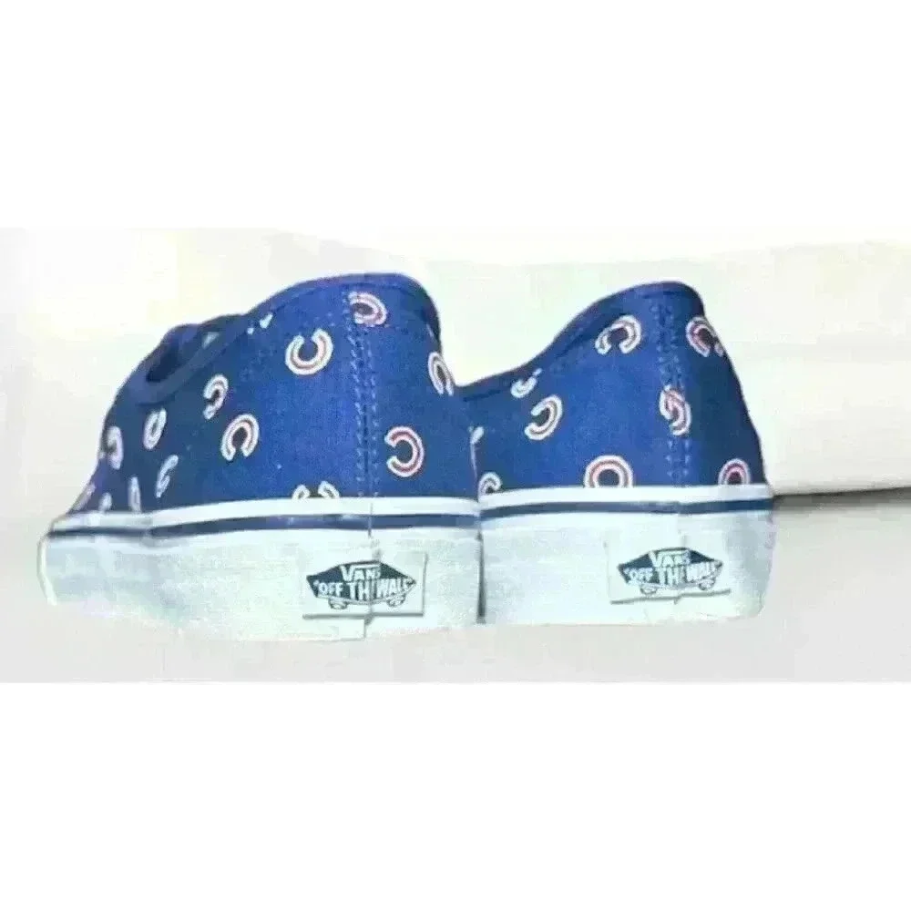 VANS MLB CHICAGO CUBS Men's Shoes Size 8 Blue BASEBALL Women’s Size 9.5